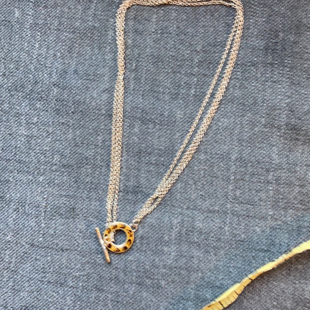 David Sigal Sterling &Smoky Quartz Heart Necklace - Picture 7 of 8